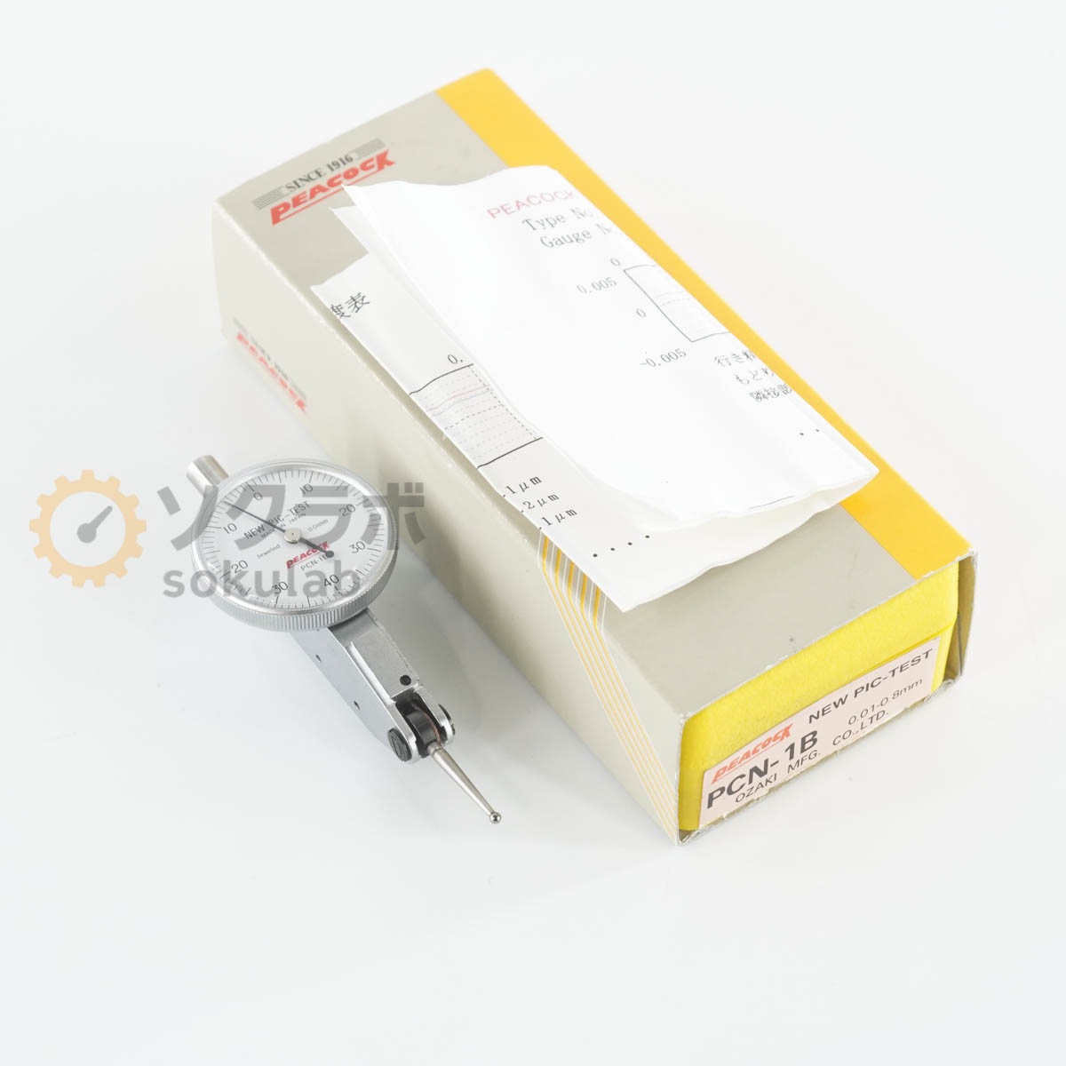 [DW]USED 8���ݾ� PEACOCK PCN-1B NEW PIC-TEST DIAL GAUGE �˥塼�ԥ��ƥ��� �Ƥ���������륲���� 0.01-0.8mm [07347-0007]