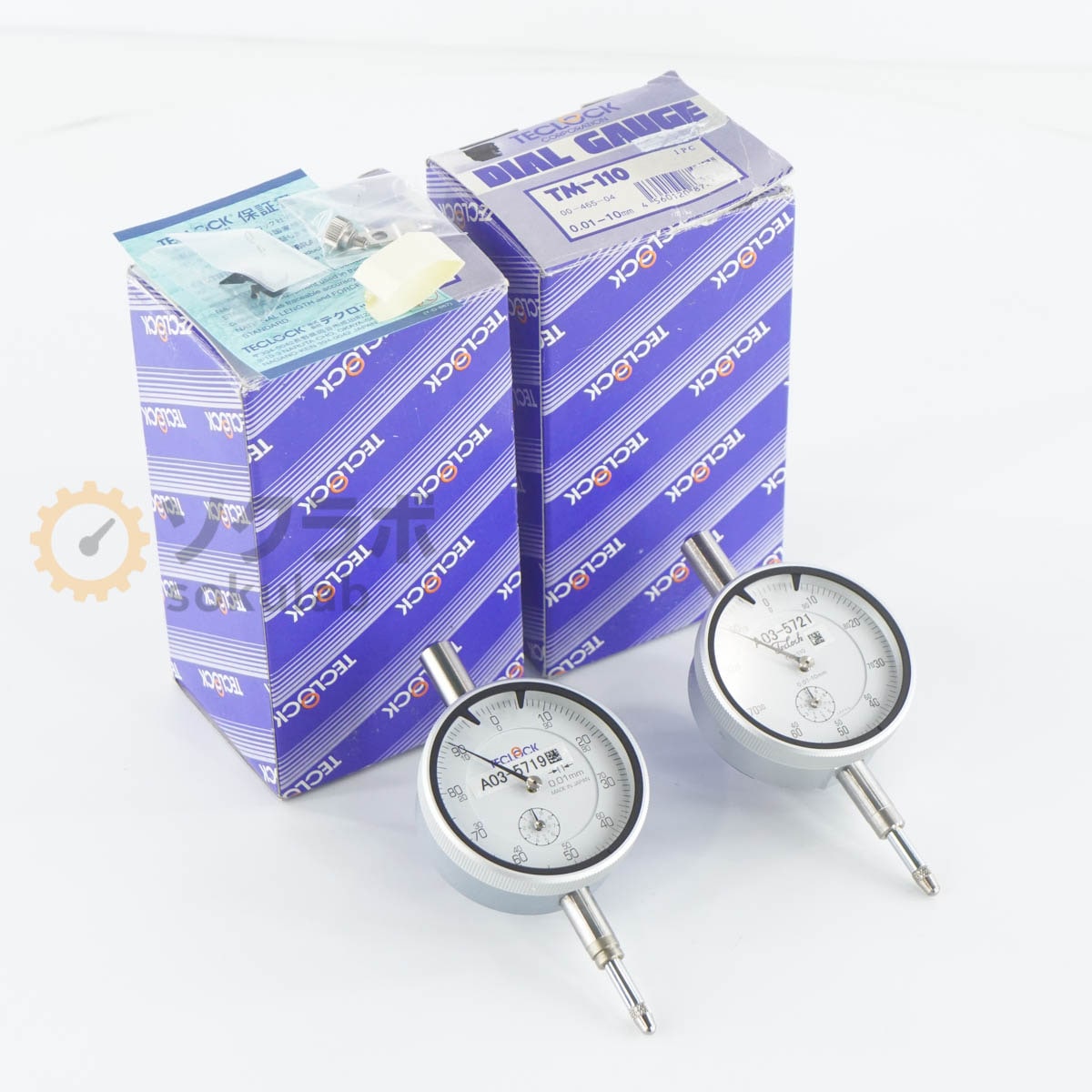 [DW]USED 8���ݾ� ���å� Teclock TM-110 DIAL GAUGE ������륲���� 0.01-10mm 0.01mm [07347-0222]