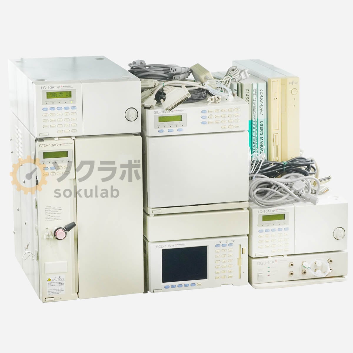 [DW]USED 8���ݾ� �켰���å� SHIMADZU LC-10ATVP CTO-10ACVP SIL-10ADVP SCL-10AVP DGU-14A HPLC �ե��� Liquid Chromatog...[07510-0005]