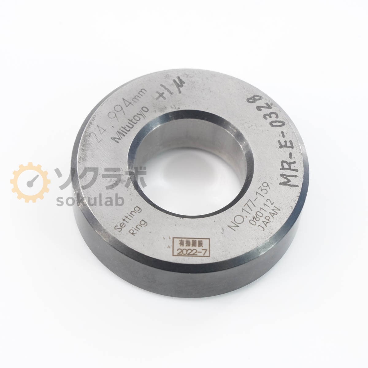 [DW]USED 8���ݾ� Mitutoyo 177-139 24.994mm Setting Ring Master Ring Gauge ���åȥ�� �ޥ�������󥰥����� [07347-0280]