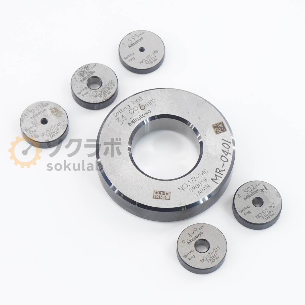 [DW]USED 8���ݾ� ���å� Mitutoyo 177-275 177-239 177-271 177-257 177-140 177-248 Setting Ring Master Ring Gauge ��...[07347-0292]