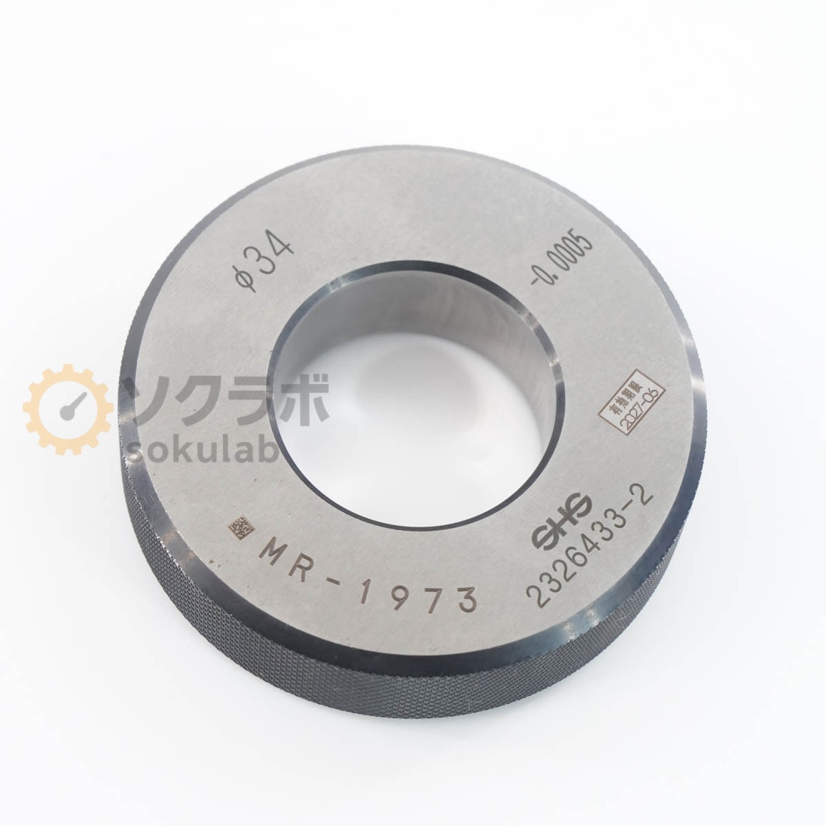 [DW]USED 8���ݾ� SHS ¬�ϼ� ��34 -0.0005 Master Ring Gauge �ޥ�������󥰥����� ���åȥ�� [07347-0332]