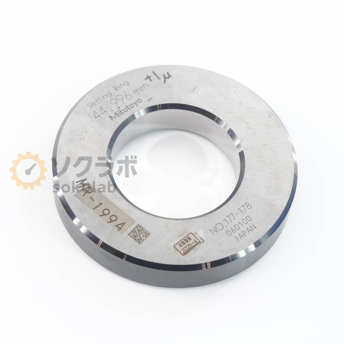 [DW]USED 8���ݾ� Mitutoyo 177-178 44.996mm Setting Ring Master Ring Gauge ���åȥ�� �ޥ�������󥰥����� [07347-0279]