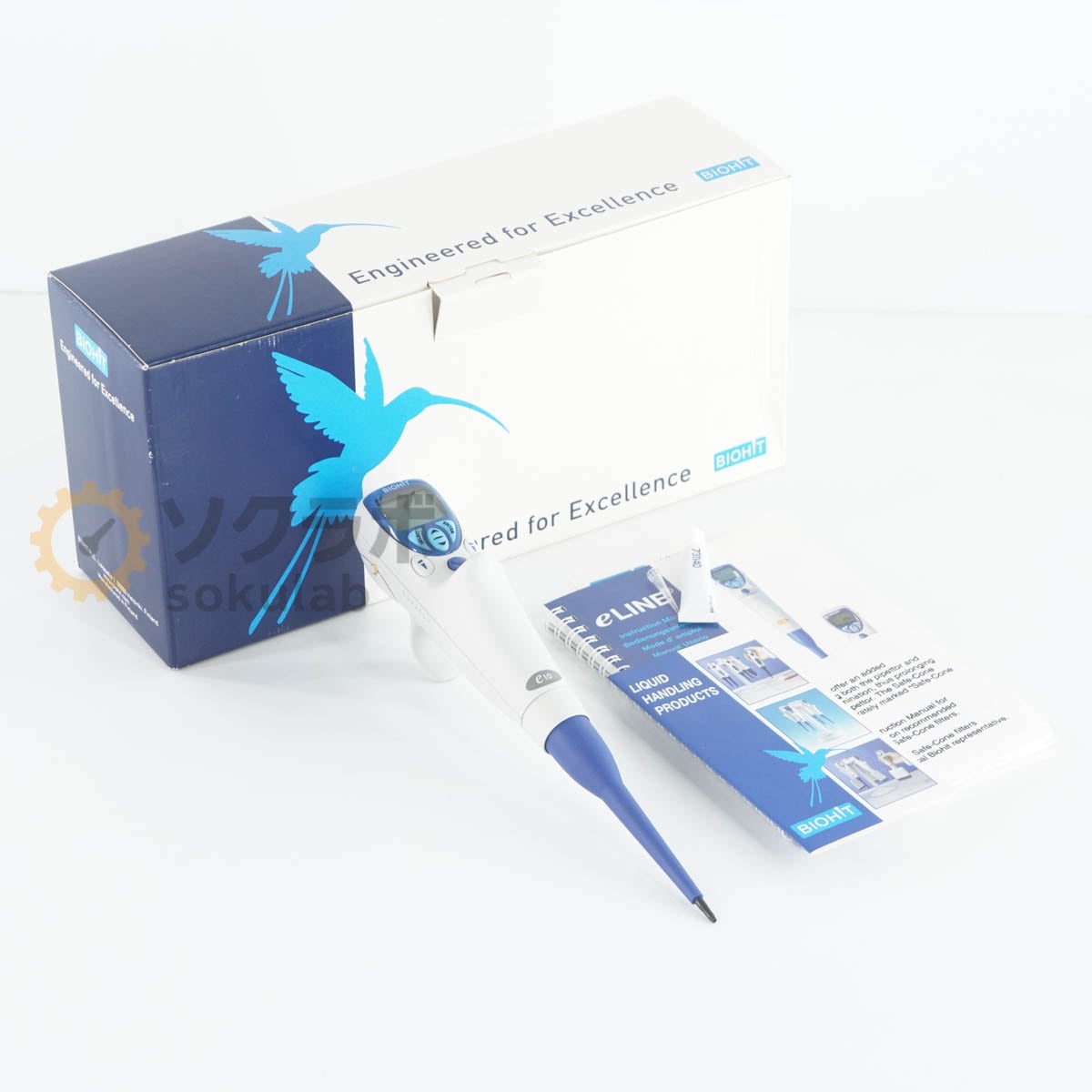 [DW]USED 8���ݾ� BIOHIT Sartorius 730020 e10 eLINE Pipettor Electronic Pipette ��ư�ԥڥå� 0.2-10��l �谷������ [07751-0011]