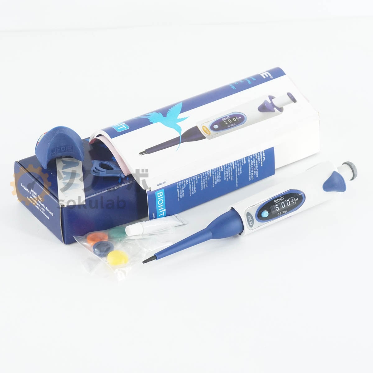 [DW]USED 8���ݾ� BIOHIT Sartorius 725020 m10 mLINE Pipettor Pipette ��ư�ԥڥå� 0.5-10��l �谷������ [07751-0013]