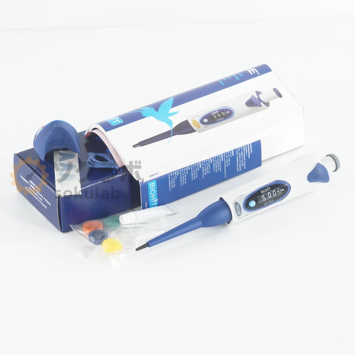 [DW]USED 8���ݾ� BIOHIT Sartorius 725020 m10 mLINE Pipettor Pipette ��ư�ԥڥå� 0.5-10��l �谷������ [07751-0013]