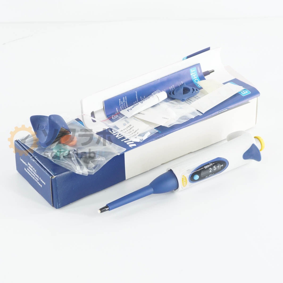 [DW]USED 8���ݾ� BIOHIT Sartorius 725060 m200 mLINE Pipettor Pipette ��ư�ԥڥå� 20-200��l �谷������ [07751-0014]