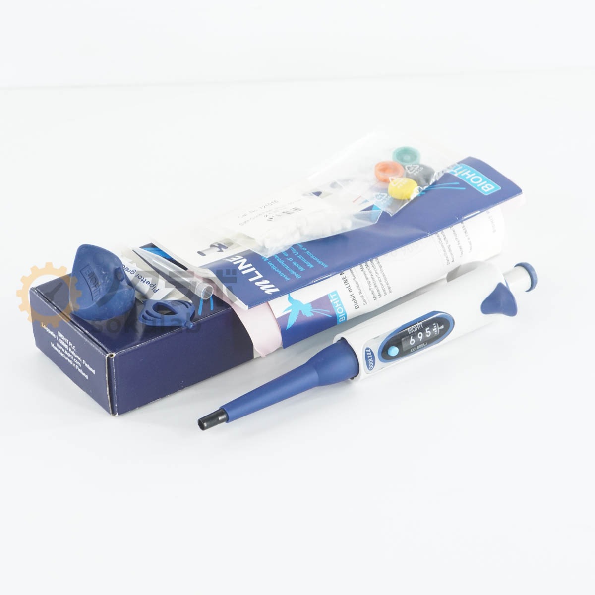 [DW]USED 8���ݾ� BIOHIT Sartorius 725070 m1000 mLINE Pipettor Pipette ��ư�ԥڥå� 100-1000��l �谷������ [07751-0015]