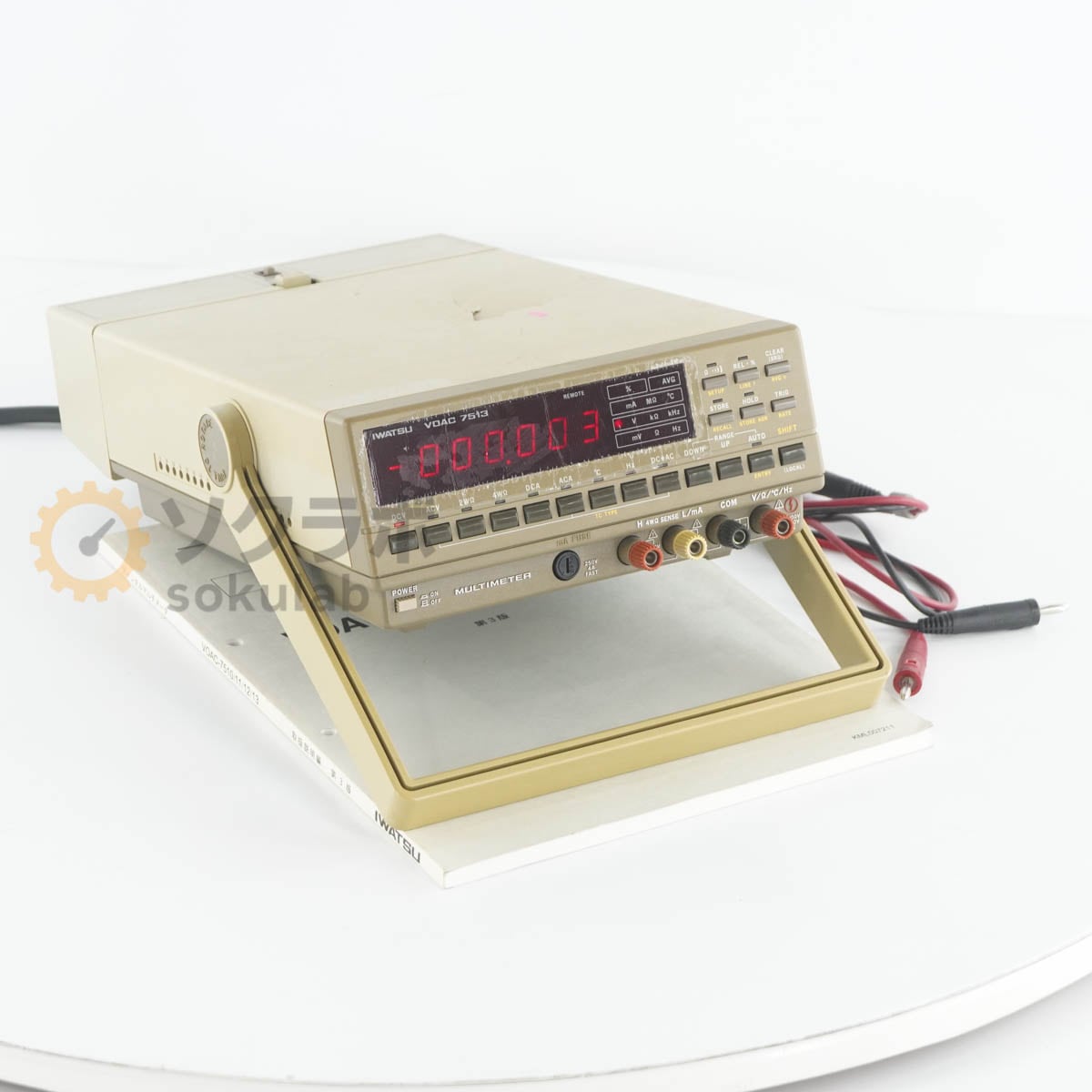 [DW]USED  IWATSU VOAC 7513 DIGITAL MULTIMETER DMM �ǥ�����ޥ���᡼���� SC-303A �谷������ [07641-0101]