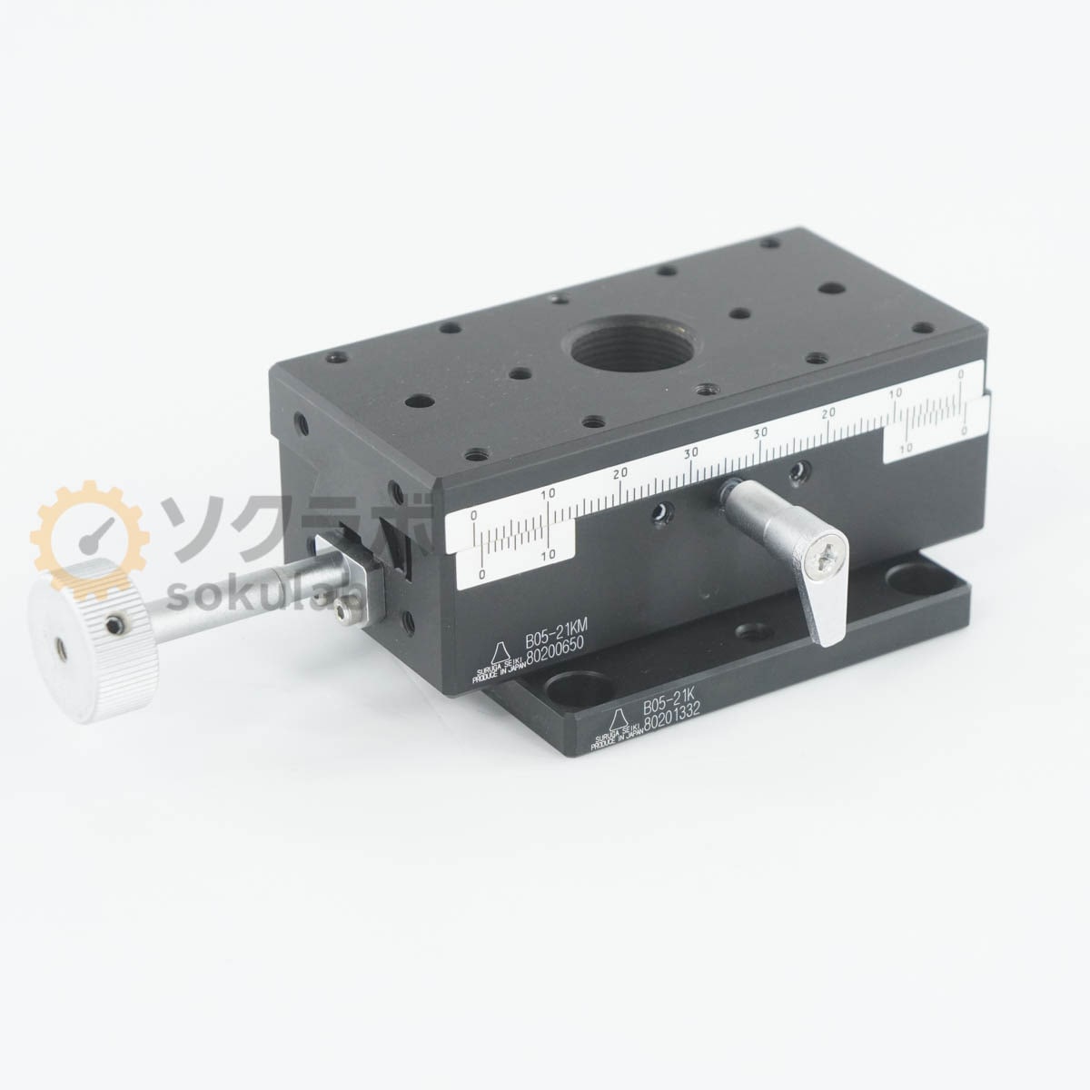 [DW]USED 8���ݾ� SURUGA SEIKI B05-21K B05-21KM Stage ���ơ������� X�� ���꼰����ͤ�Ĺ�꡼��40��80mm [07641-0181]