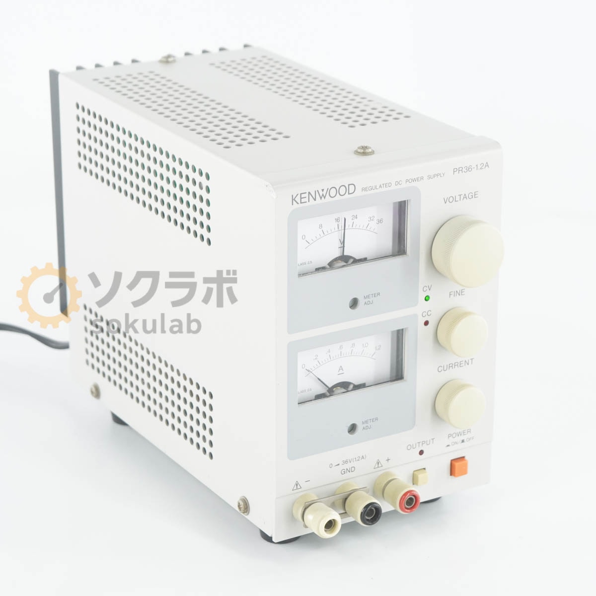 [DW]USED 8���ݾ� 4������ KENWOOD PR36-1.2A PR-A REGULATED DC POWER SUPPLY ľή���경�Ÿ� DC�Ÿ� ľή�Ÿ� 0-36V 1.2A [07641-0168]