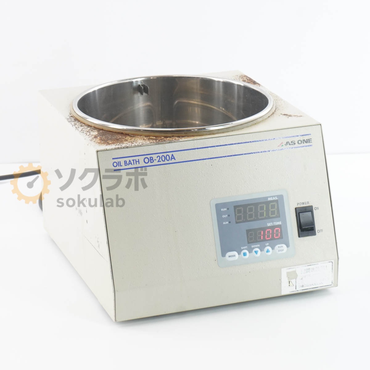 [DW]USED 8���ݾ� AS ONE OB-200A OIL BATH ������Х� [07754-0048]