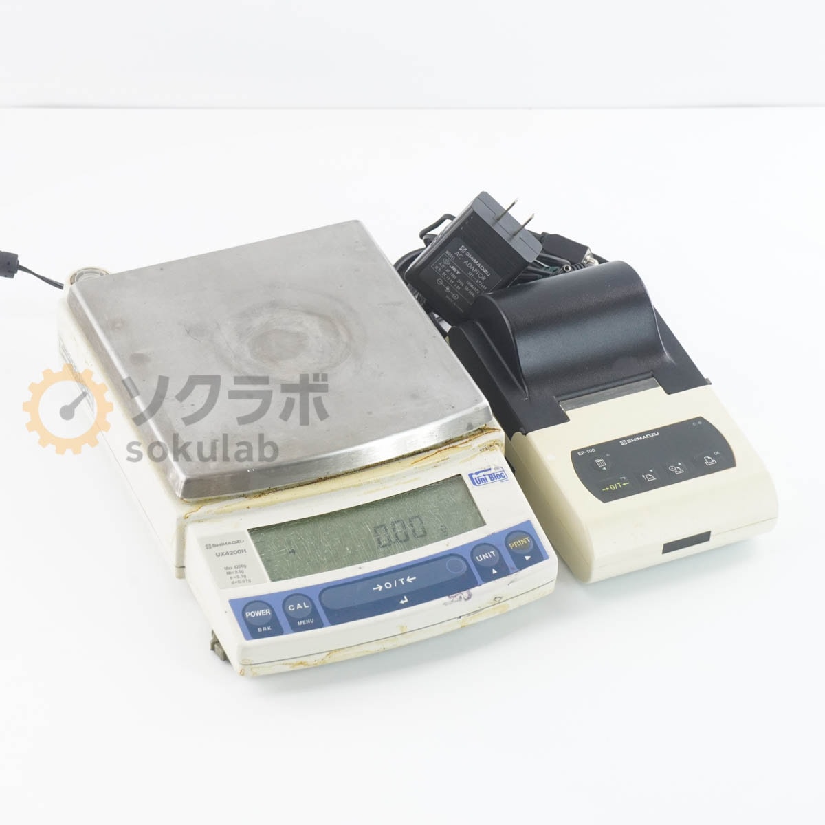 [DW]USED 8���ݾ� SHIMADZU UX4200H ELECTRONIC BALANCE �Ż�ŷ�� �Ż�ŷ�Ӥ� EP-100 �Ҥ礦��4200g AC�����ץ��� �ץ��...[07936-0003]