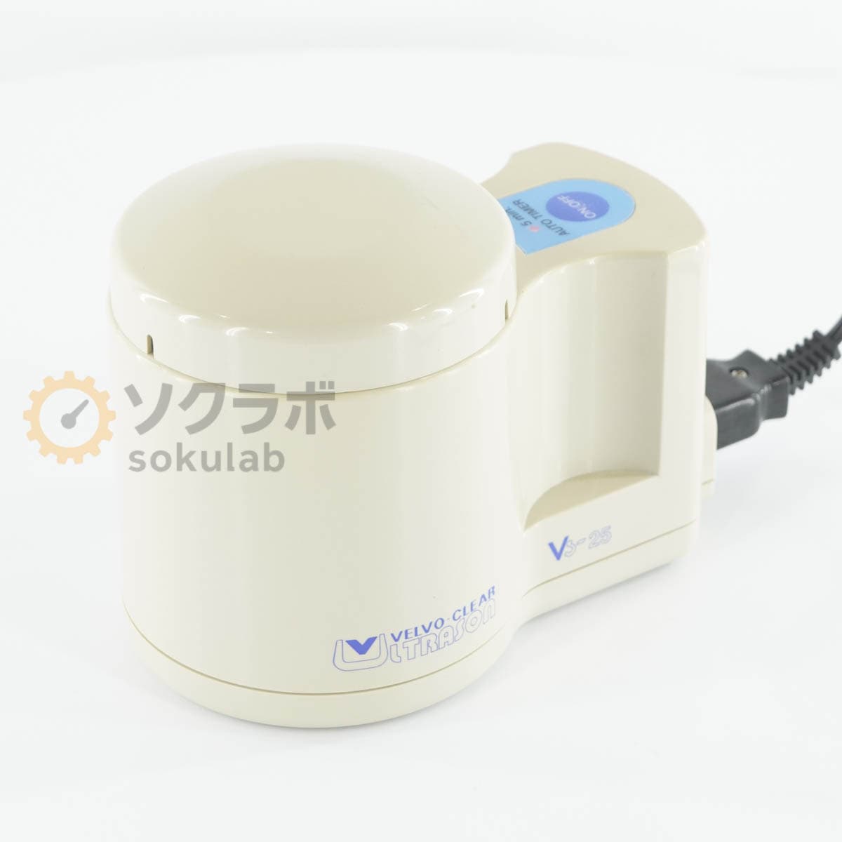 y*u様 ◆通電確認済み◆VELVO-CLEARウルトラソニックオートクリーナー PG]USED 8日保証 VELVO-CLEAR VS-25 ULTRASON 卓上型 超音波洗浄器 超