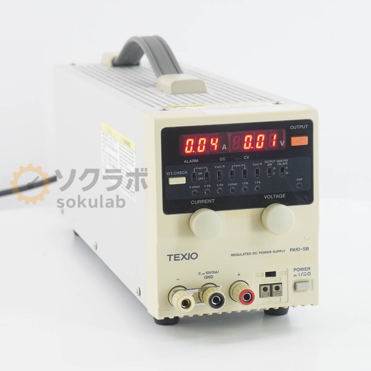 [DW]USED 8���ݾ� TEXIO PA10-5B PA-B REGULATED DC POWER SUPPLY ľή���경�Ÿ� DC�Ÿ� ľή�Ÿ� 0-10V(5A) [07734-0178]