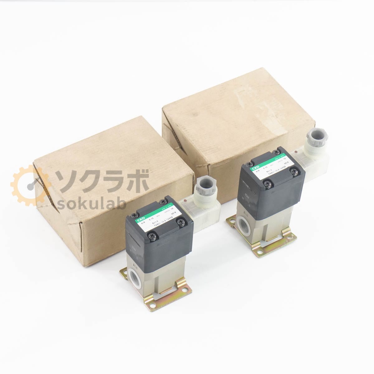 [PG]USED 8���ݾ� 2�ĥ��å� CKD FAB51-15-8-12HSB FAB �ż��� ���̶�����ľư��2�ݡ����ż��� ���㥹�ȥե��åȥХ�� [07963-0068]