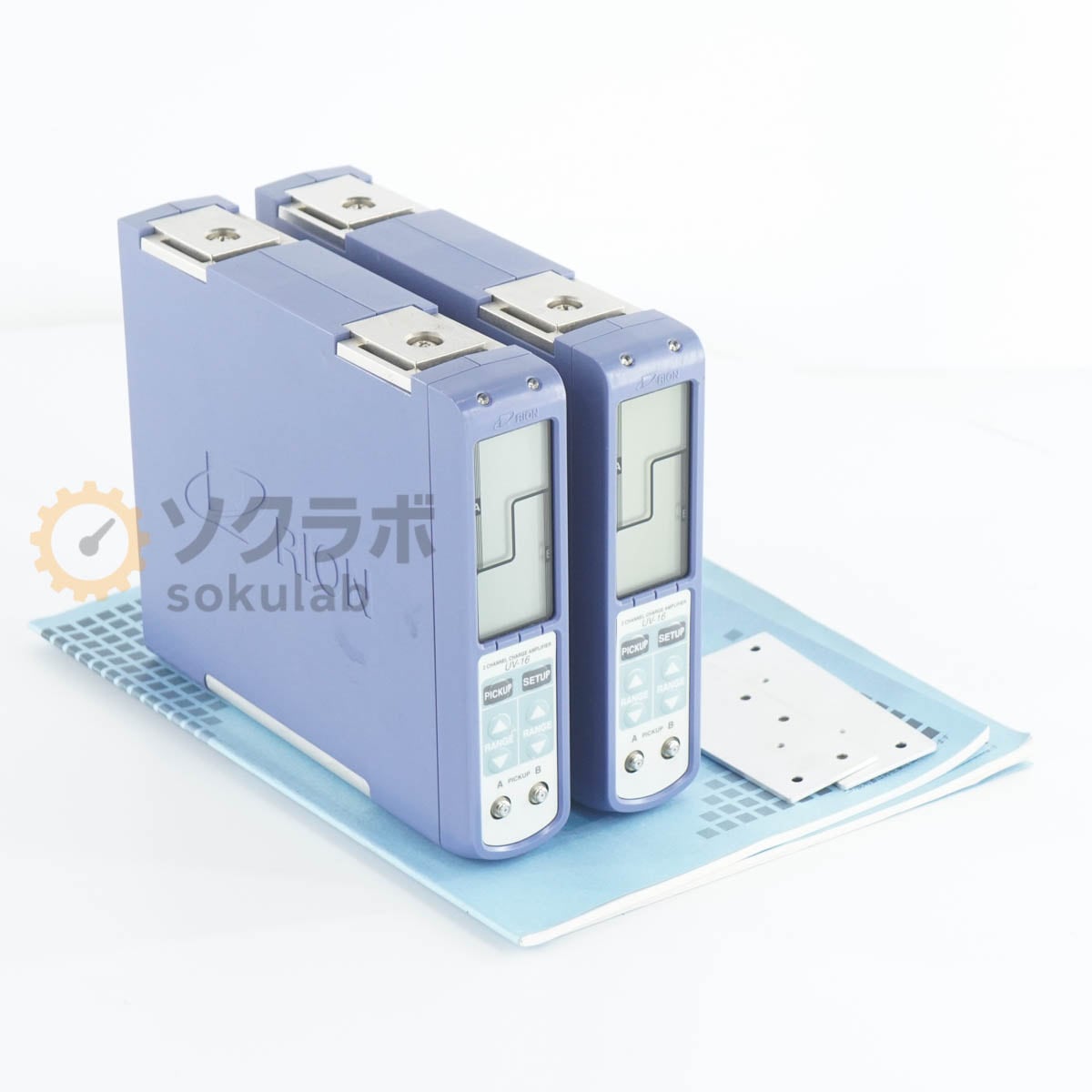 [JB]USED �ݾڤʤ� 2�楻�å� RION UV-16 2CHANNEL CHARGE AMPLIFIER 2ch ���㡼������� ������ư��¬�����ƥ� �谷������ [07817-0160]