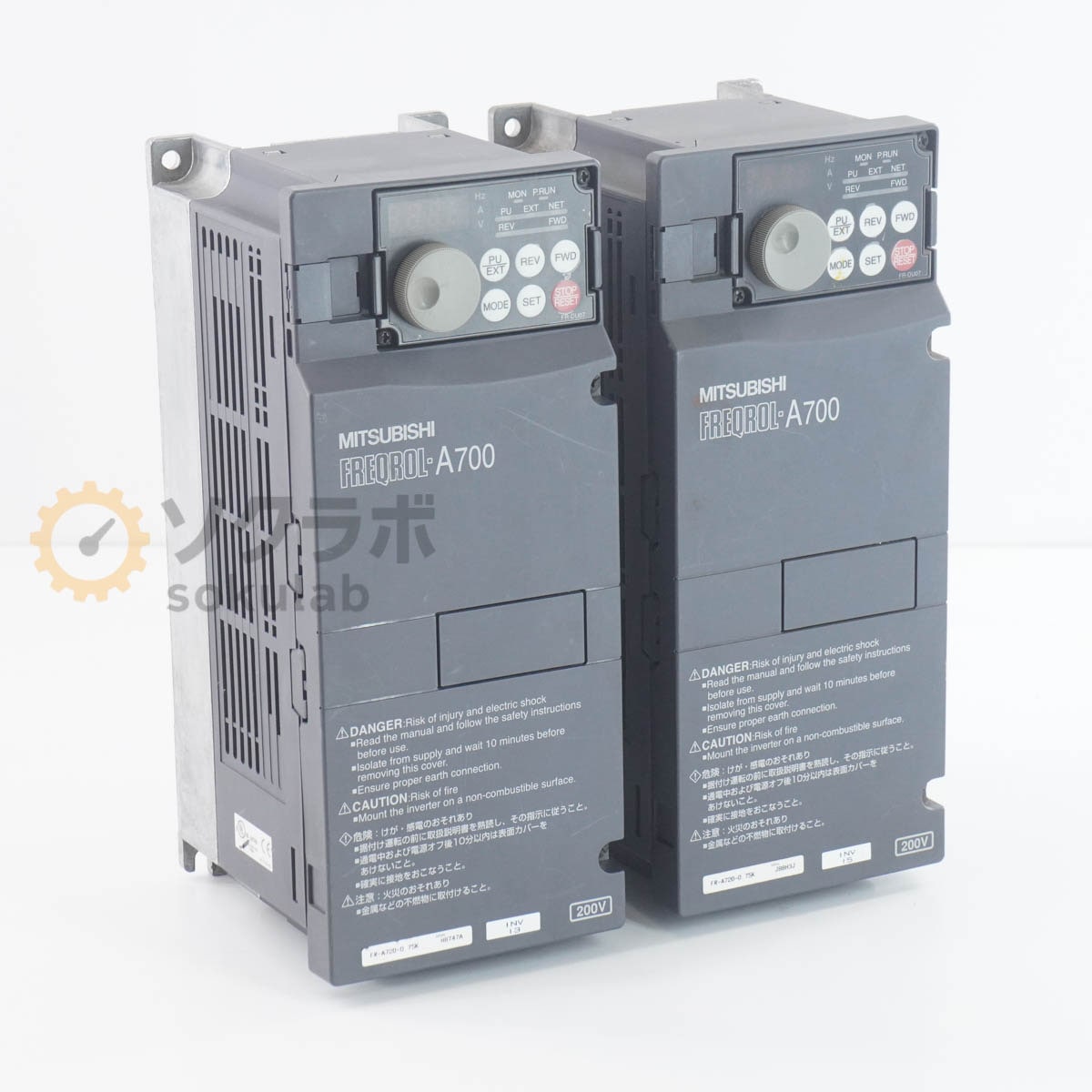 [PG]USED 8���ݾ� 2�楻�å� MITSUBISHI FR-A720-0.75K FREQROL-A700 ���ѥ���С����� INVERTER ����С��� [07963-0054]