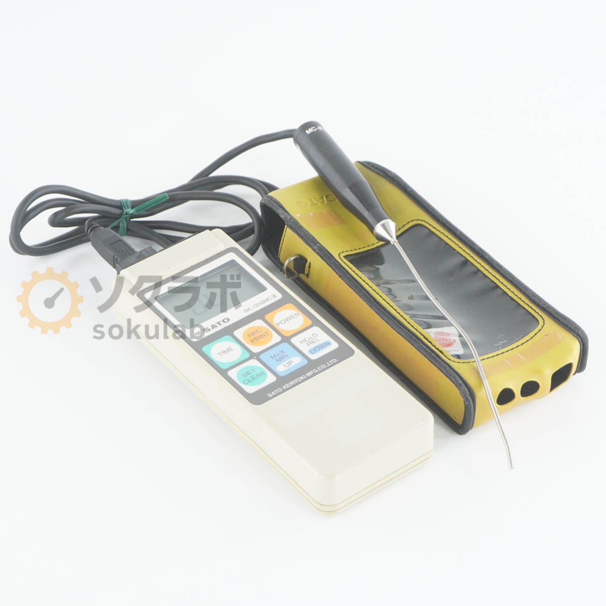 [DW]USED 8���ݾ� SATO KEIRYOKI SK SK-1250MCIII DIGITAL THERMOMETER �ǥ����벹�ٷ� MC-K100II [07734-0149]