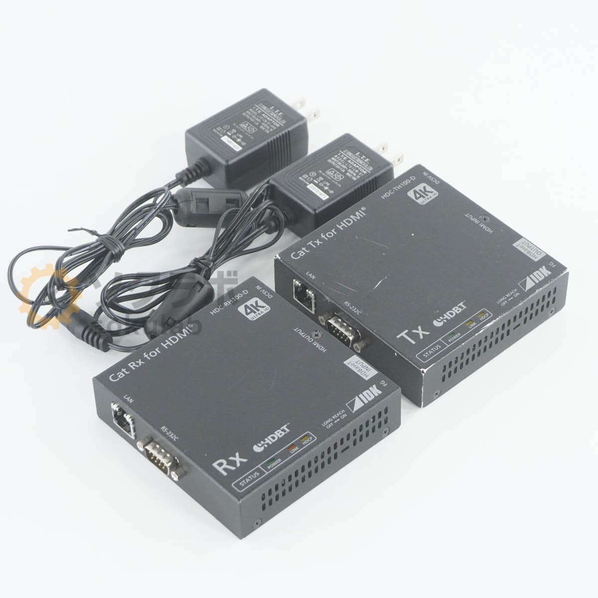 [PG]USED 8���ݾ� ���å� IDK HDC-TH100-D HDC-RH100-D HDMI 4K@60�б� HDBaseT ������ ������ �������� AC�����ץ��� [07905-0014]