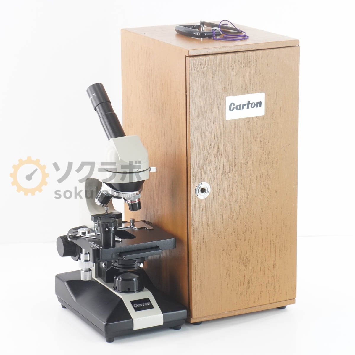 [JB]USED �ݾڤʤ� Carton CBM-LED6 CBM-LED Microscope ��ʪ������ WF10�� 4/0.1 10/0.25 40/0.65 [06541-0026]