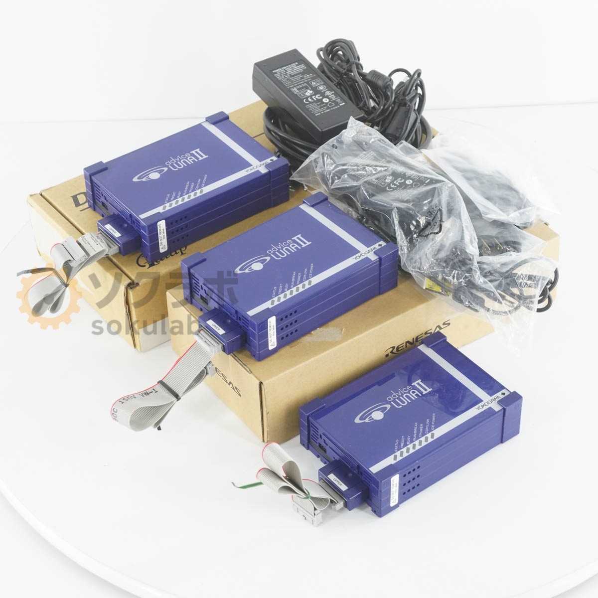 [DW]USED 8���ݾ� 3�楻�å� YOKOGAWA AP520 DTS adviceLUNA II adviceLUNA2 JTAG ICE �ǥХå��ġ��� H2X600JP AC�����ץ�...[07734-0059]