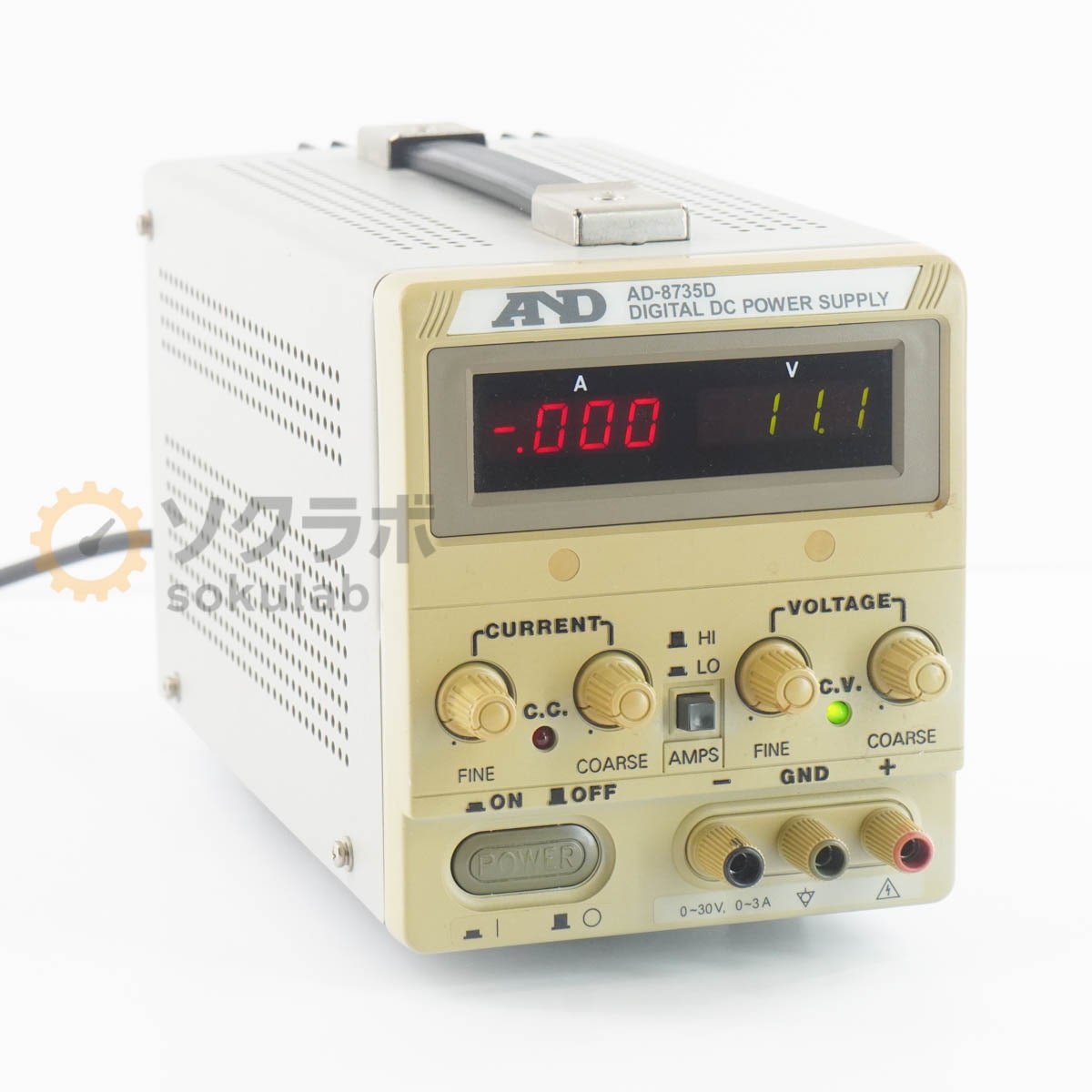 [DW]USED 8���ݾ� A��D AD-8735D DIGITAL DC POWER SUPPLY DC�Ÿ� ľή�Ÿ� ľή���경�Ÿ� 0~30V 0~3A �Ÿ������� [08032-0002]