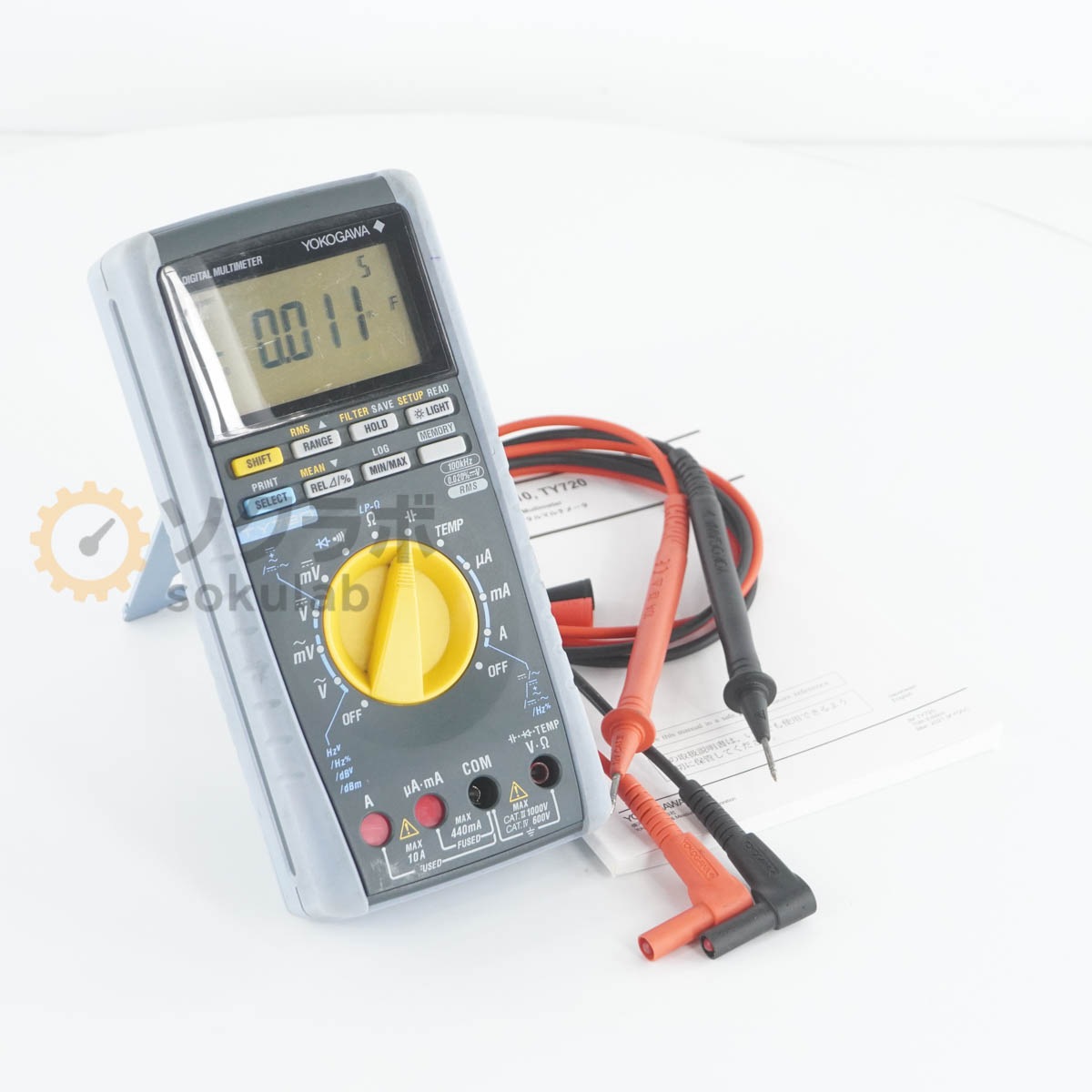[DW]USED 8���ݾ� YOKOGAWA TY720 DMM DIGITAL MULTIMETER �ǥ�����ޥ���᡼���� �谷������ [07817-0215]