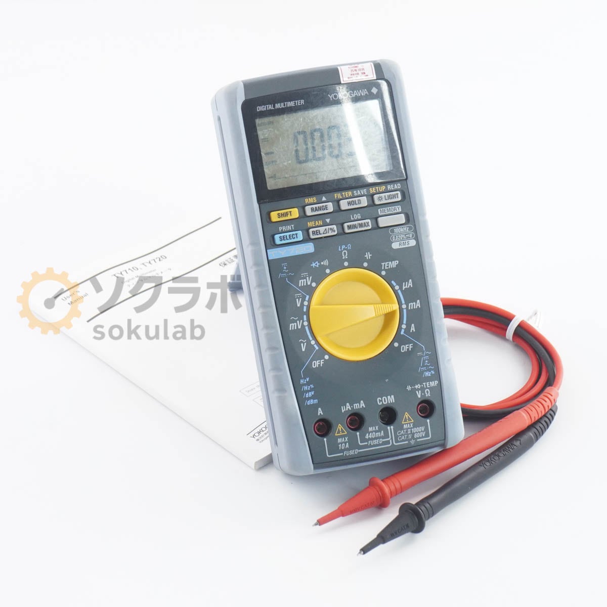 [DW]USED 8���ݾ� 10/2024CAL YOKOGAWA TY720 DMM DIGITAL MULTIMETER �ǥ�����ޥ���᡼���� �谷������ [07965-0108]