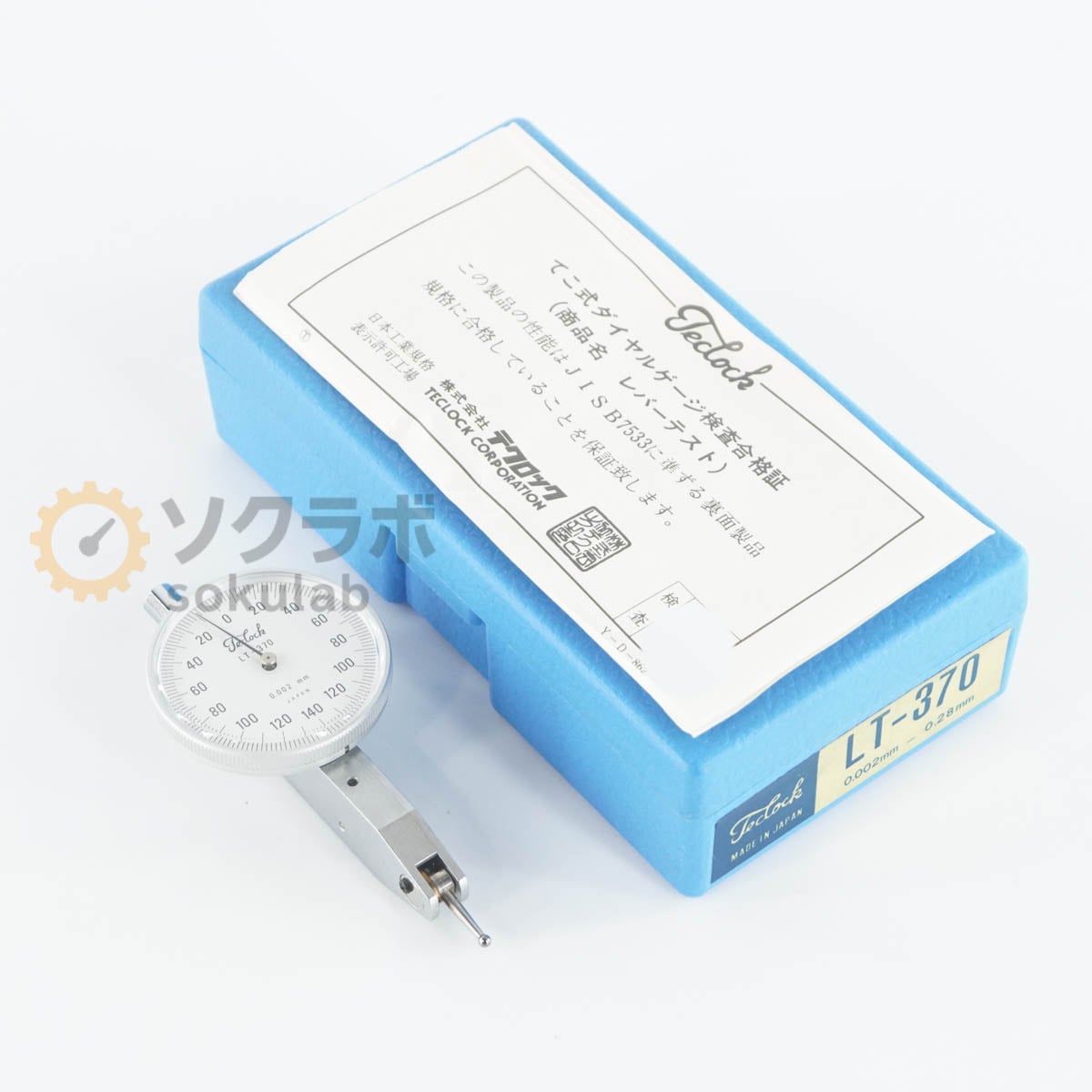 [DW]USED 8���ݾ� Teclock LT-370 Dial Gauge �Ƥ���������륲���� ��С��ƥ��� 0.002mm-0.28mm [08077-0018]
