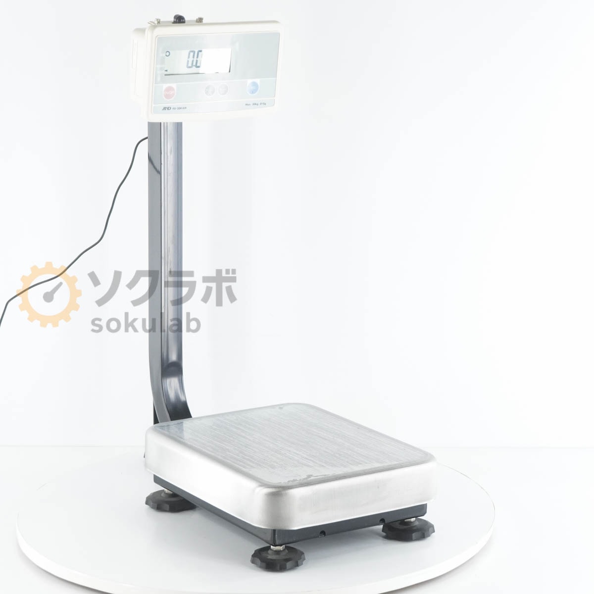 [DW]USED 8���ݾ� A��D FG-30KAM �ǥ�������Ϥ��� Digital Scale �Ҥ礦��30kg AC�����ץ��� [08091-0004]
