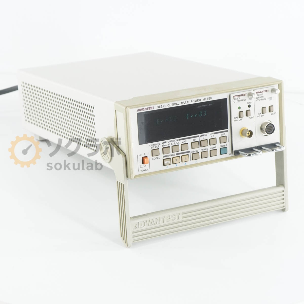 [JB]USED �ݾڤʤ� ADVANTEST Q8221 OPTICAL MULTI POWER METER ���ޥ���ѥ�᡼���� Q85201 Q82203 [08070-0076]