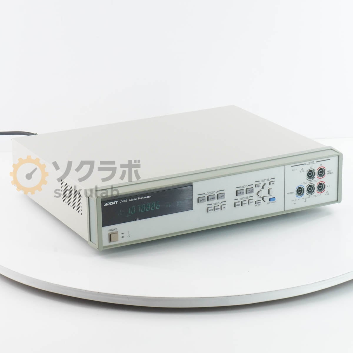 [DW]USED 8���ݾ� ADCMT 7470 DMM Digital Multimeter 7 1/2�� �ǥ�����ޥ���᡼���� [07989-0002]