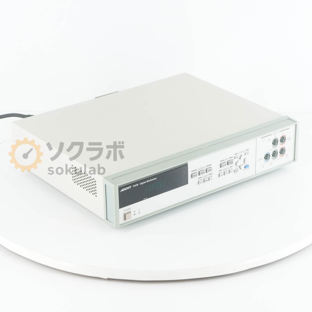 [DW]USED 8���ݾ� ADCMT 7470 DMM Digital Multimeter 7 1/2�� �ǥ�����ޥ���᡼���� [07989-0017]