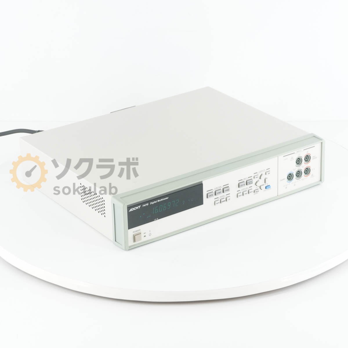 [DW]USED 8���ݾ� ADCMT 7470 DMM Digital Multimeter 7 1/2�� �ǥ�����ޥ���᡼���� [07989-0018]