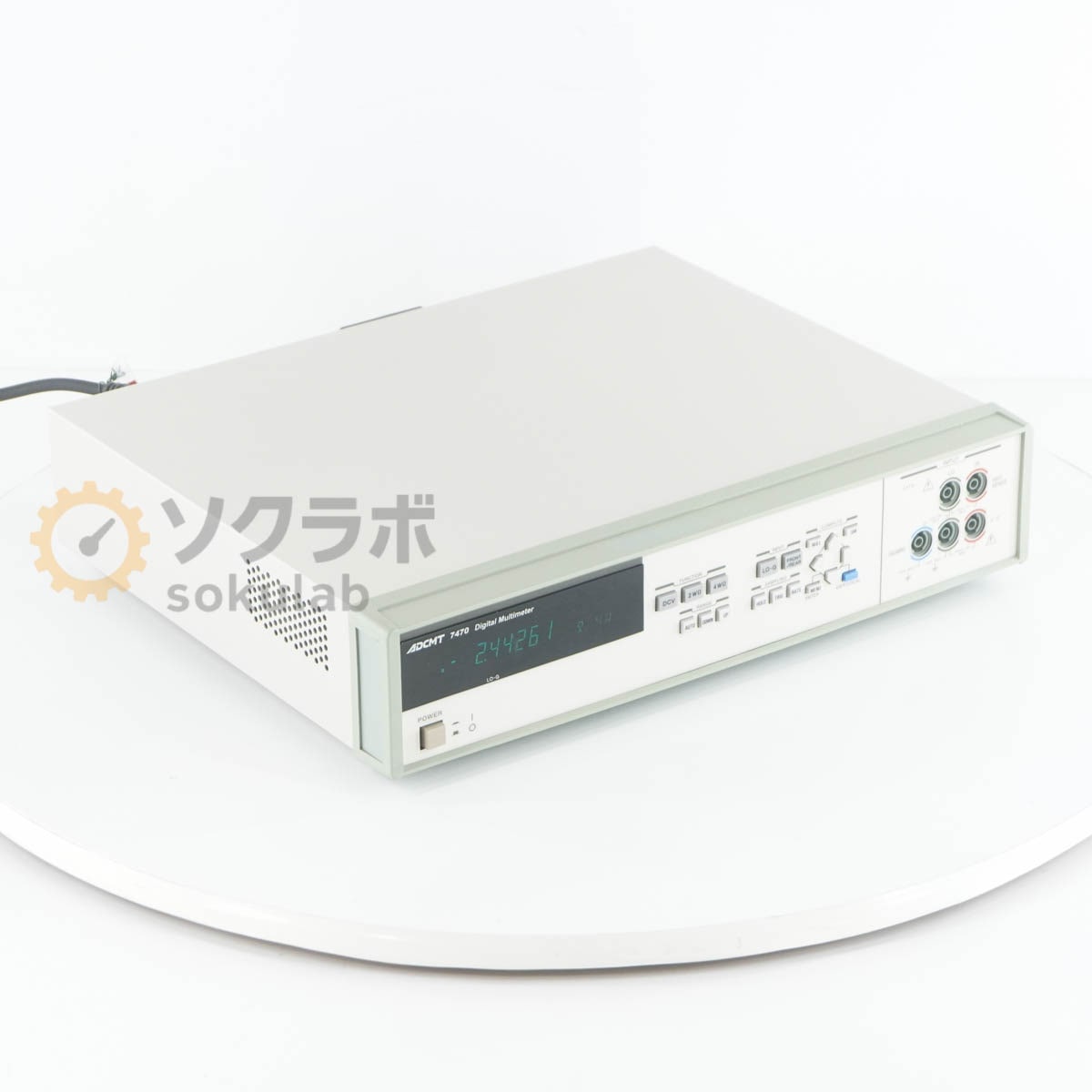 [DW]USED 8���ݾ� ADCMT 7470 DMM Digital Multimeter 7 1/2�� �ǥ�����ޥ���᡼���� [07989-0019]