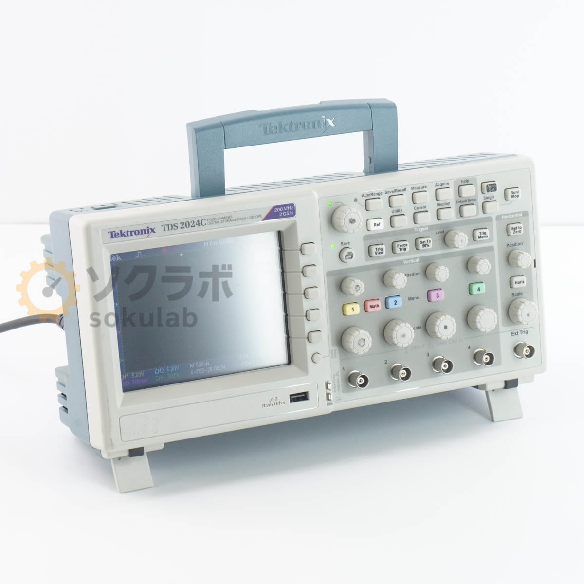 [DW]USED 8���ݾ� Tektronix TDS 2024C TDS2024C DIGITAL STORAGE OSCILLOSCOPE �������������� 200MHz 2GS/s 4ch �Ÿ������� [07913-0017]