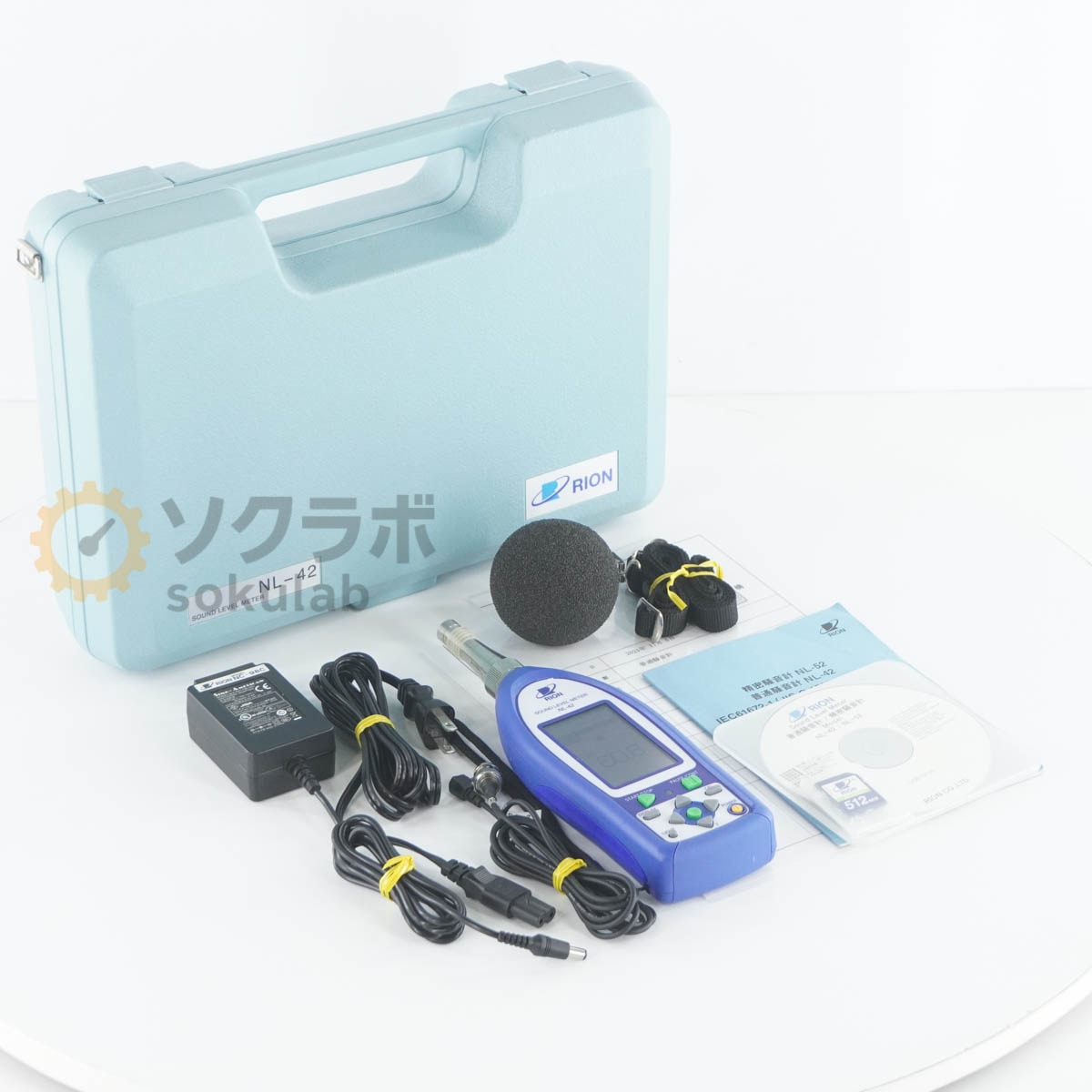 [DW]USED 8���ݾ� 11/2024CAL RION NL-42 SOUND LEVEL METER ���������� ������ɥ�٥�᡼���� NH-24 UC-52 MC-51SD1 AC...[08023-0161]
