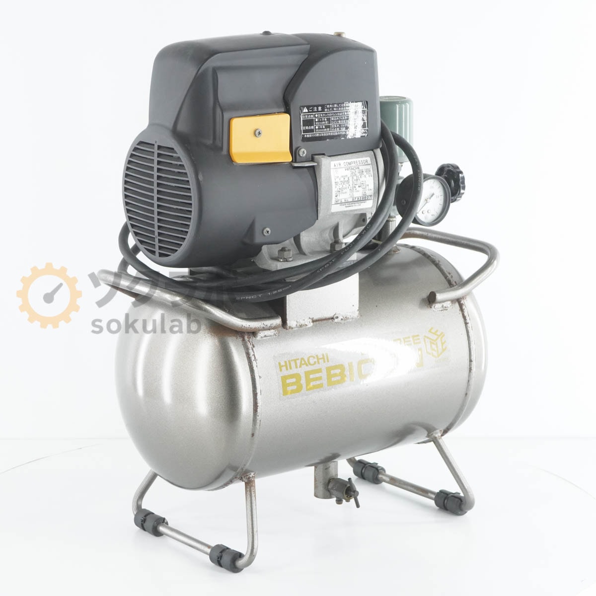 [PG]USED 8���ݾ� HITACHI 0.2LE-5.0S ����������ץ�å��� ������ե꡼ �٥ӥ��� Air Compressor BEBICON 50/60Hz [07848-0002]