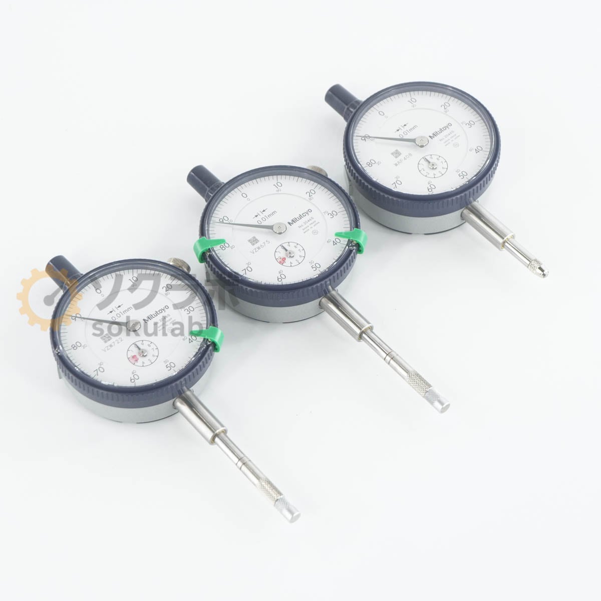 [DW]USED 8���ݾ� 3�ĥ��å� Mitutoyo 2046S Dial Gauge ɸ���������륲���� 0.01mm [07990-0017]