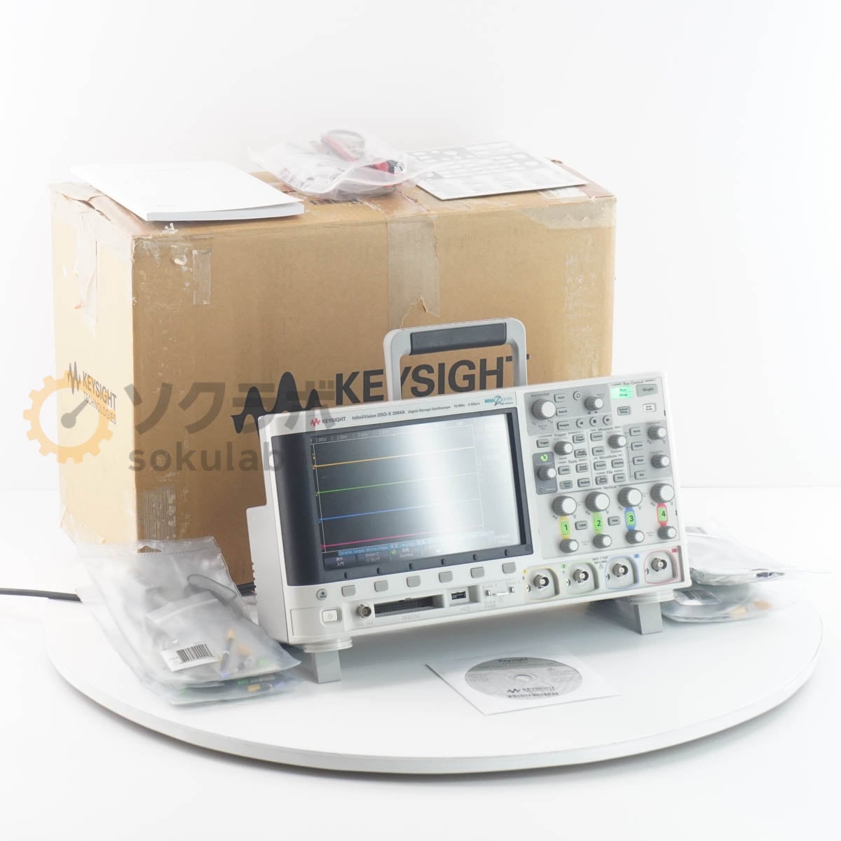 [DW]USED 8���ݾ� Keysight DSO-X 2004A DSOX2004A InfiniiVision Digital Storage Oscilloscope �ǥ����륹�ȥ졼��������...[07191-0001]