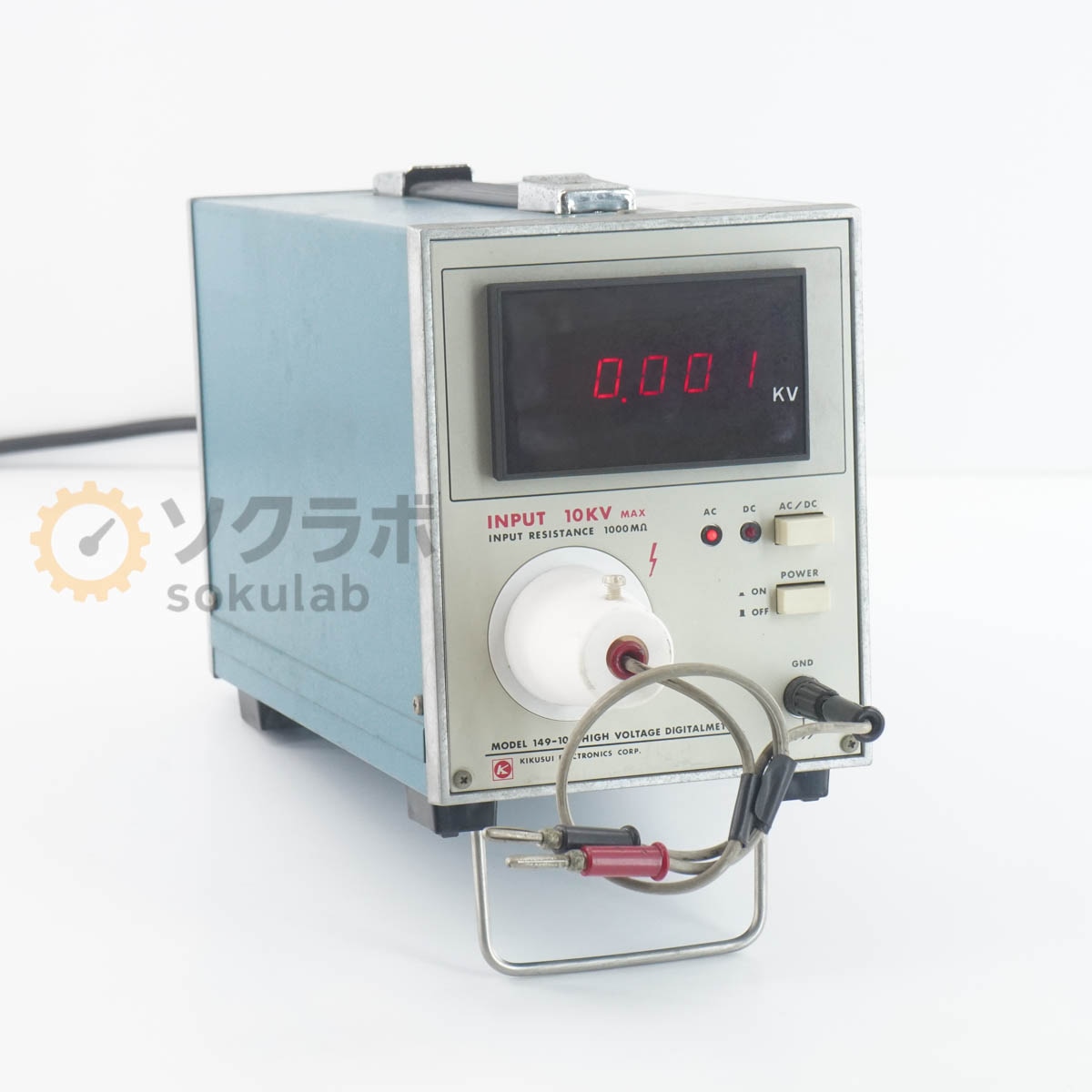 [DW]USED 8���ݾ� KIKUSUI 149-10A HIGH VOLTAGE DIGITALMETER ���Ű��ǥ������Ű��� �ǥ�����ܥ�ȥ᡼���� 10KV 1000M�� [08192-0001]
