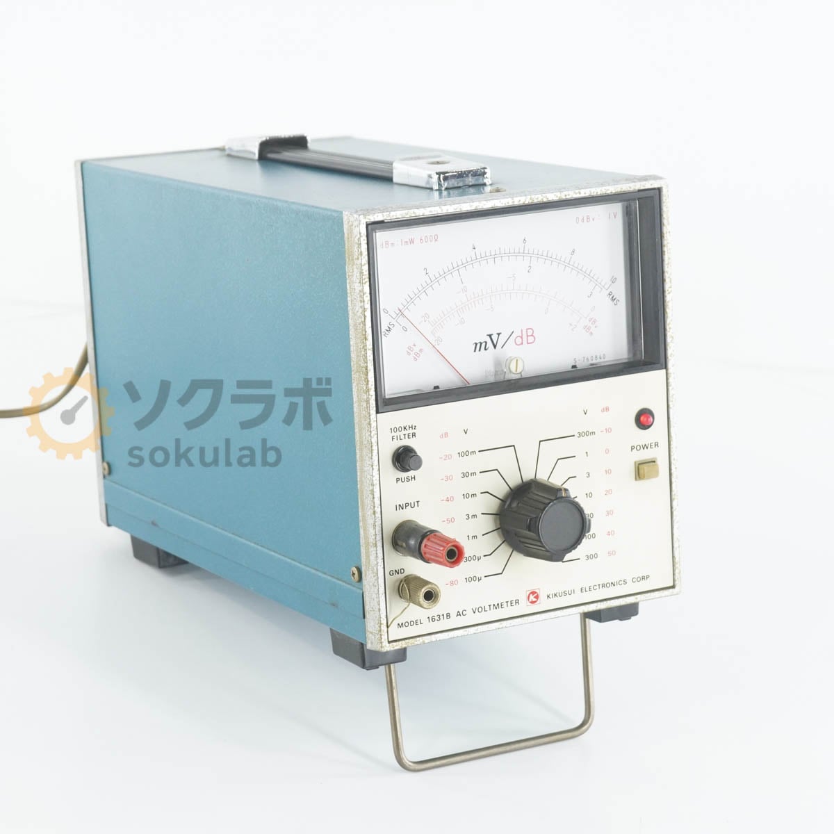 [DW]USED 8���ݾ� KIKUSUI 1631B AC VOLTMETER AC�ܥ�ȥ᡼���� ��ή�Ű��� [08180-0020]