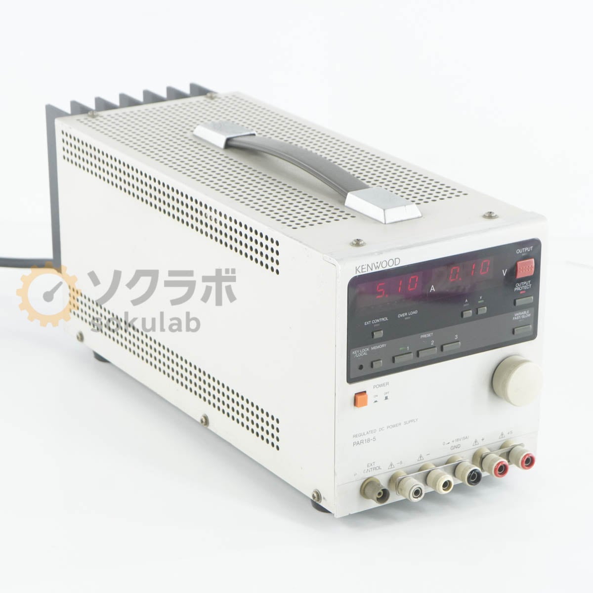 [JB]USED �ݾڤʤ� KENWOOD PAR18-5 REGULATED DC POWER SUPPLY ľή���경�Ÿ� DC�Ÿ� ľή�Ÿ� 0-��18V 5A [08055-0149]