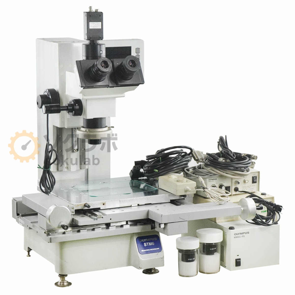 [DW]USED 8���ݾ� OLYMPUS STM6 STM6-F00-3 MEASURING MICROSCOPE ¬�긲���� MM6-OCC10��/22 AC�����ץ��� �Ÿ������� [08055-0233]