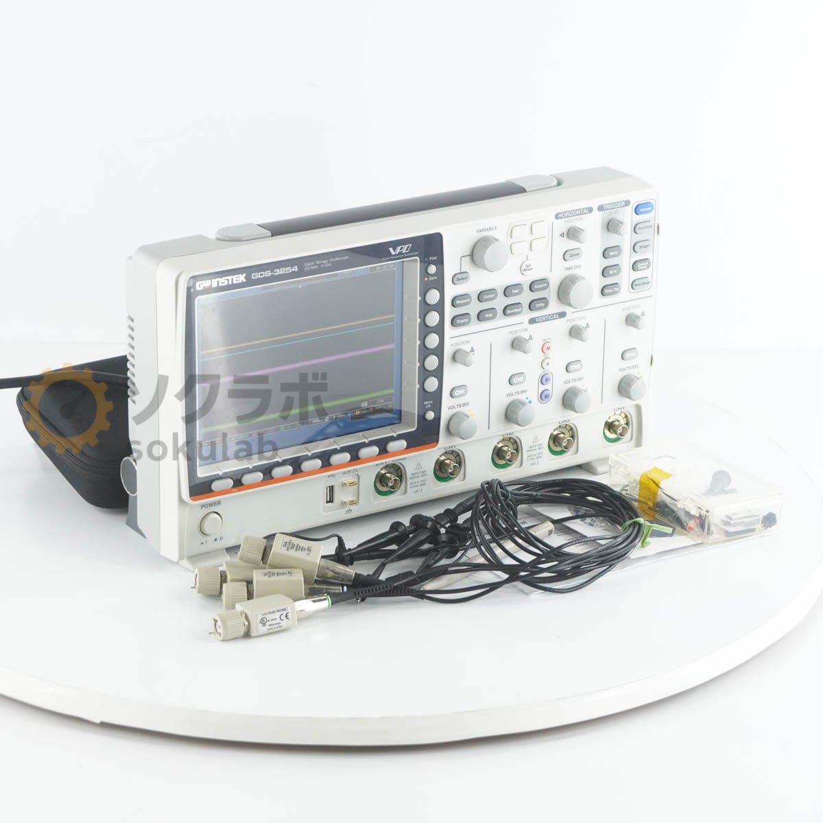 [DW]USED 8���ݾ� GW Instek GDS-3254 VPO DSO Texio �ƥ����� Digital Storage Oscilloscope �ǥ����륹�ȥ졼����������...[08055-0043]