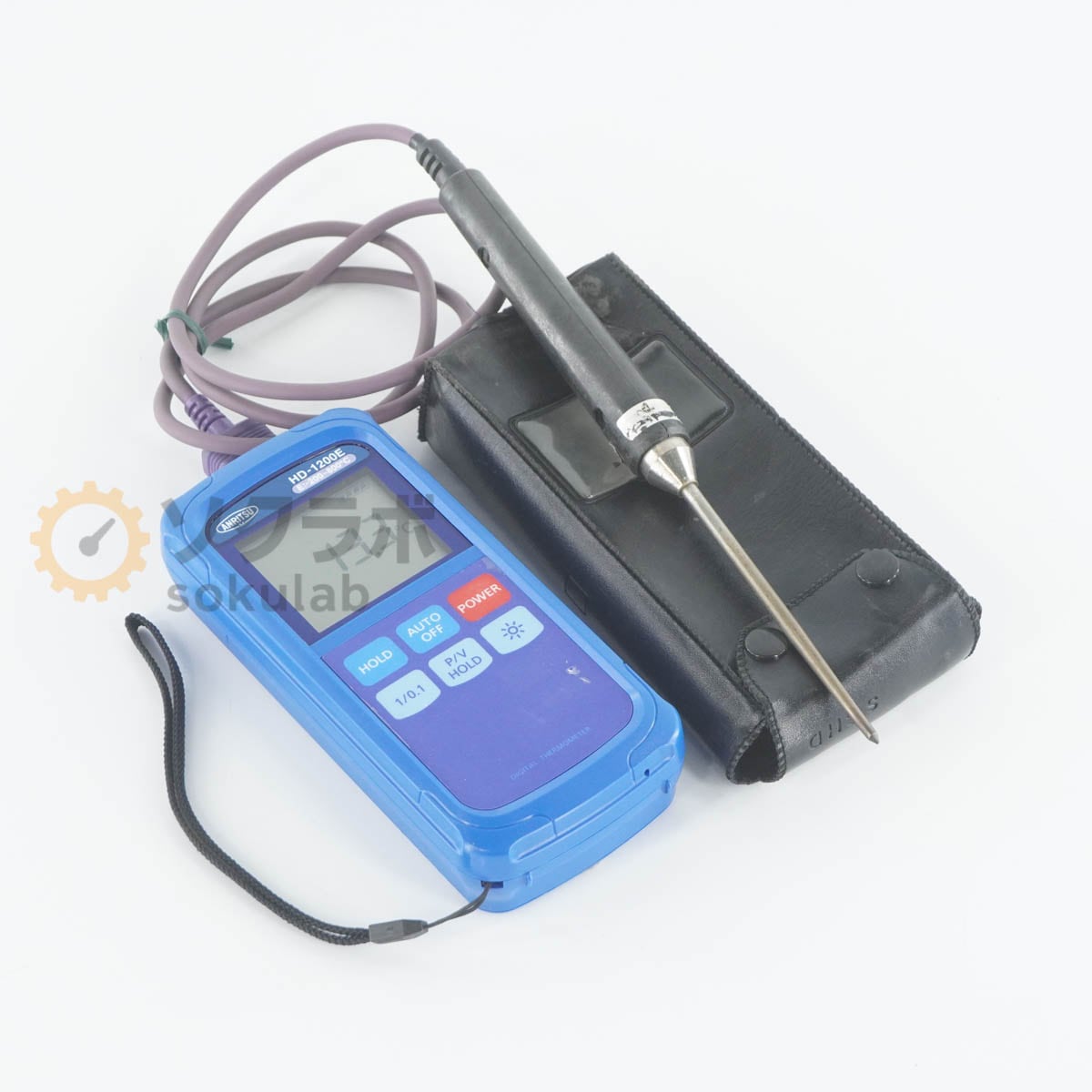 [DW]USED 8���ݾ� ANRITSU HD-1200E DIGITAL THERMOMETER ���ٷ� �ϥ�ǥ������ײ��ٷ�¬�� 512E E -200~800�� [08055-0119]