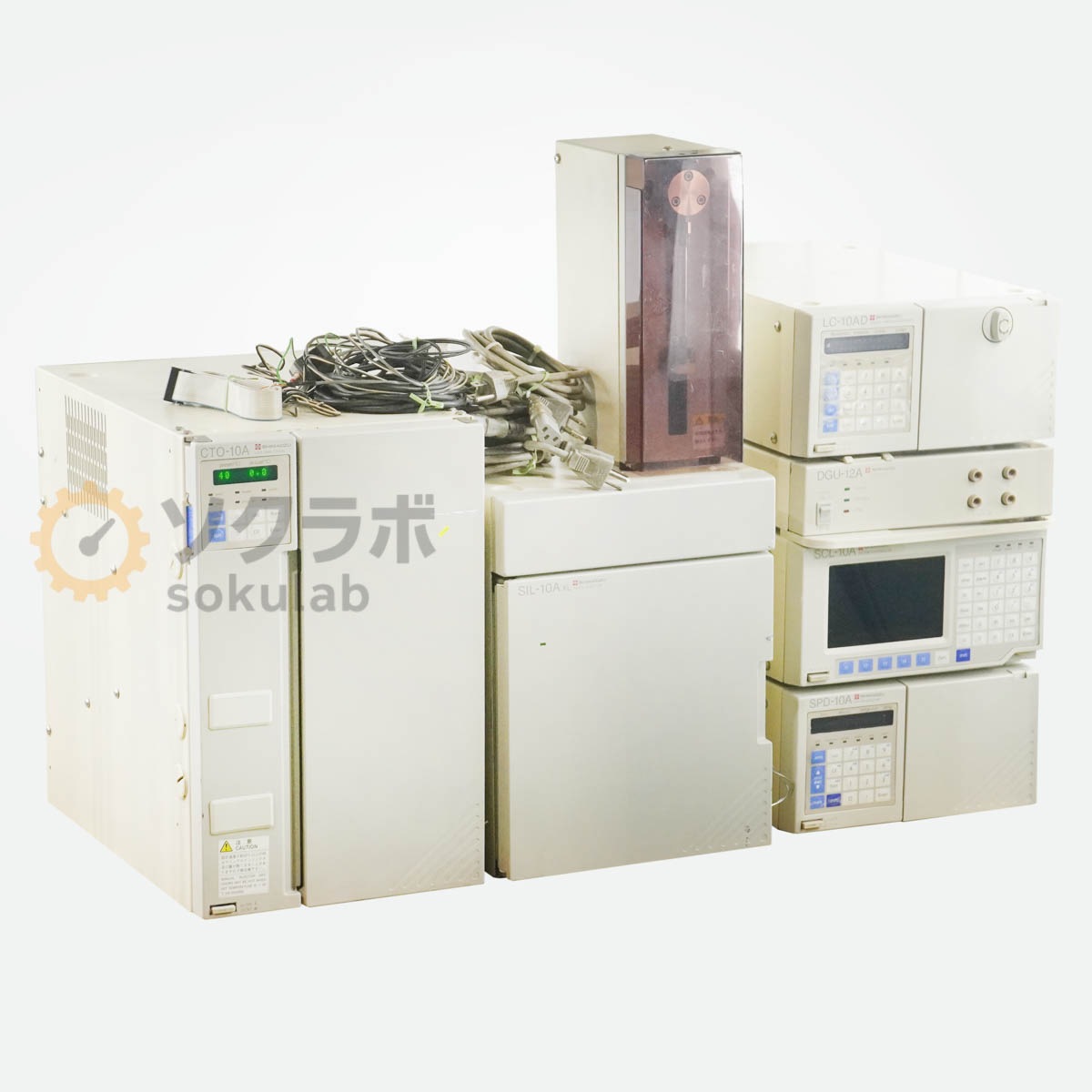 [JB]USED �ݾڤʤ� �켰���å� SHIMADZU SIL-10AXL LC-10AD DGU-12A SCL-10A SPD-10A CTO-10A HPLC �ե��� Liquid Chromato...[07977-0038]