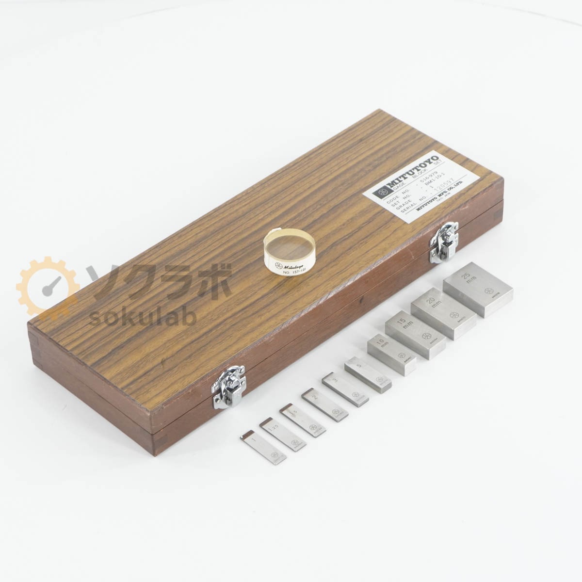 [DW]USED 8���ݾ� Mitutoyo BM1-10-1 516-979 GAGE BLOCK SET BLOCK GAUGE �������֥��å����å� �֥��å������� [08078-0024]