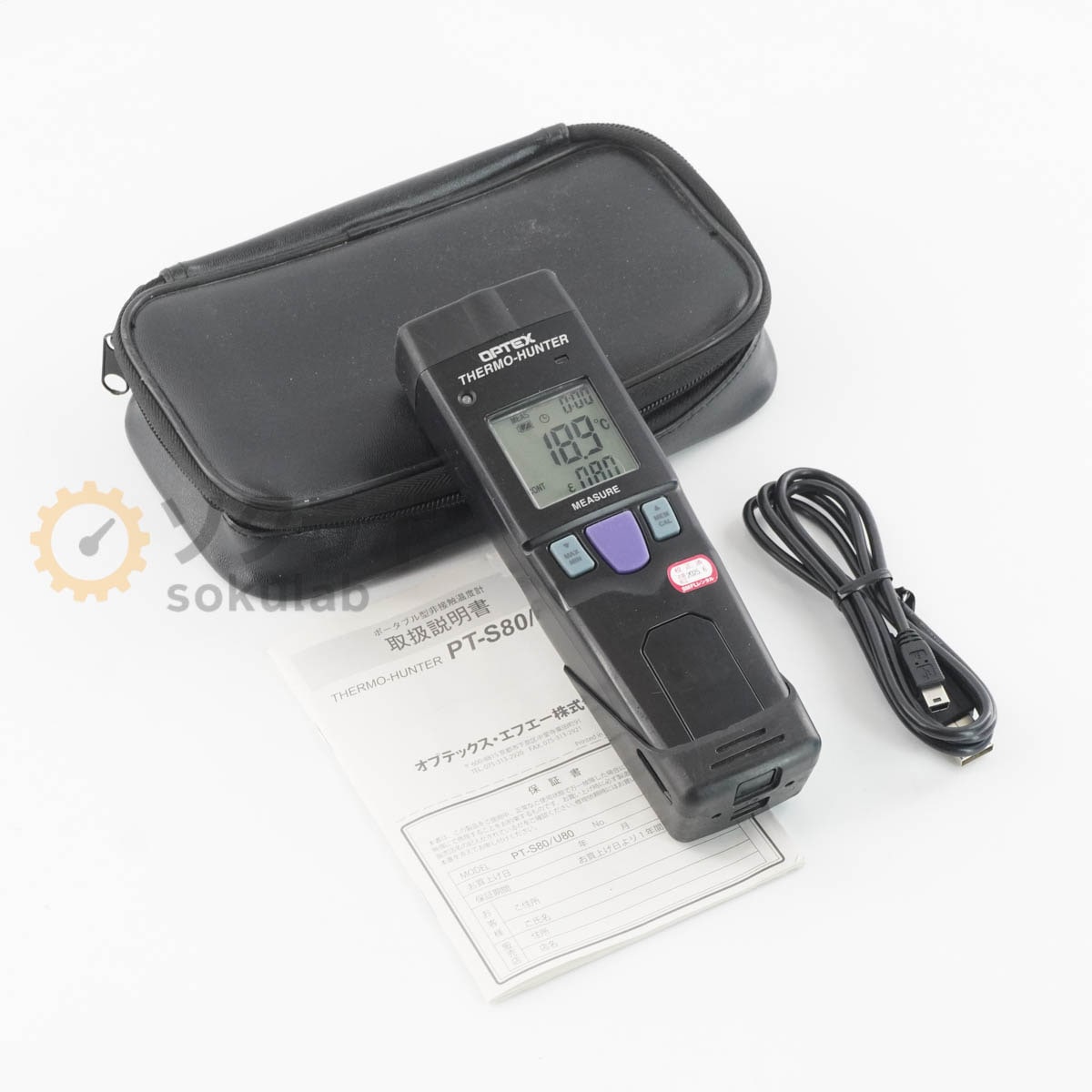 [DW]USED 8���ݾ� ��������2025ǯ6�� OPTEX FA PT-U80 THERMO-HUNTER Thermometer �ݡ����֥뷿���ܿ����ٷ� �谷������ [08136-0073]